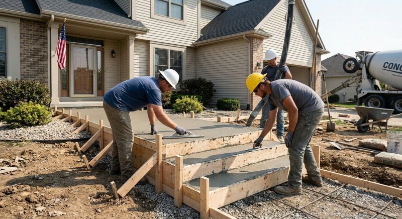 Concrete Porch Installation in Denver, CO